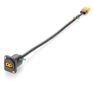 Kabel Panel Mount XT60 XT60H-F ke XT60H-M Tipe D, Kabel Ekstensi Bulkhead untuk Baterai Drone, Pesawat, Model Pesawat, Kabinet - Product Image 5