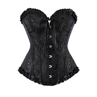 Corset amincissant sans couture en polyester, sans bords roulés, avec laçage vintage, pour femme