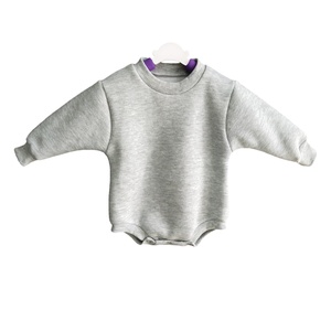 Vêtements pour enfants, vêtements pour bébés, combinaison longue manches pour bébé, automne et hiver, avec ensemble de combinaison en peluche pour la chaleur - Product Image 2