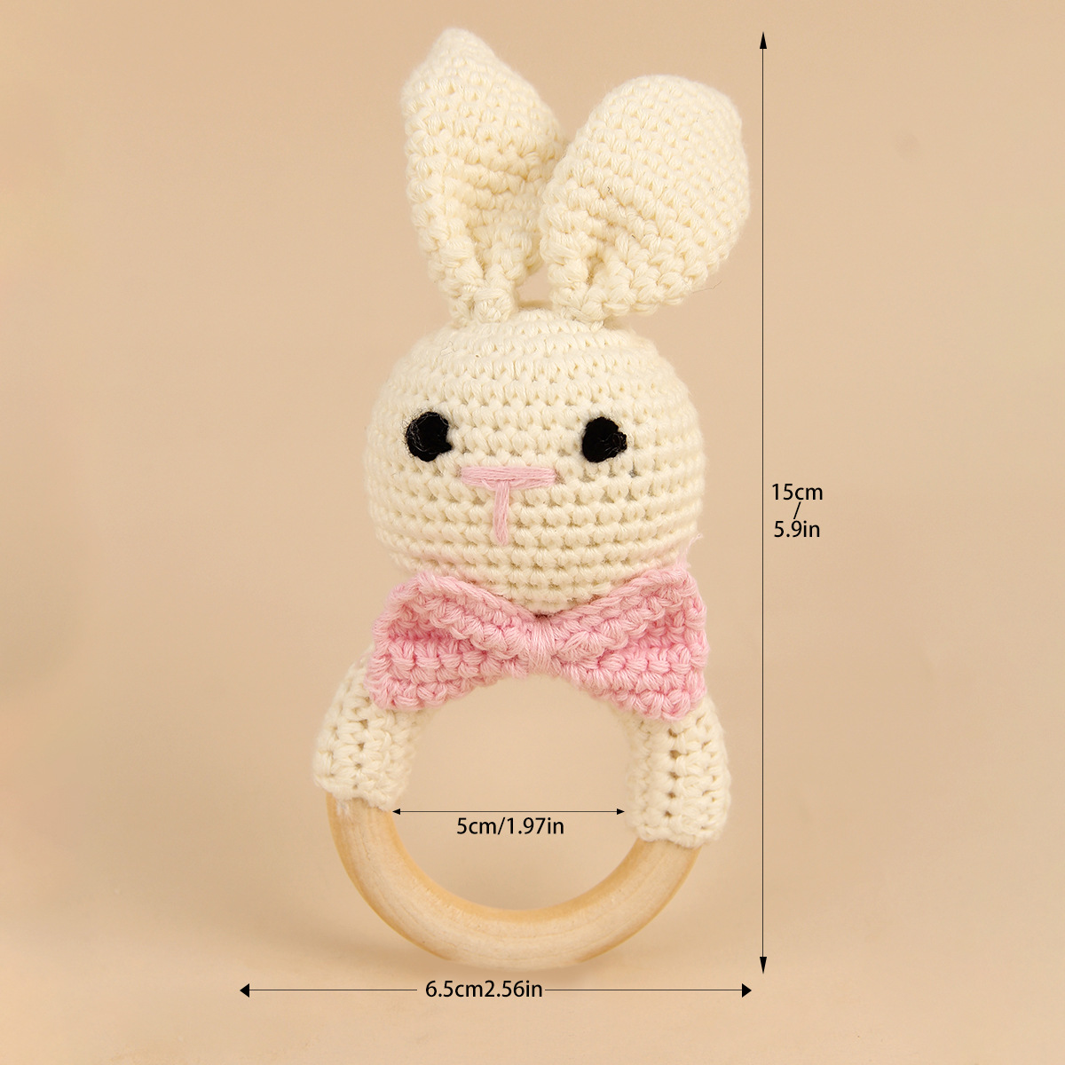 Lapin noeud rose