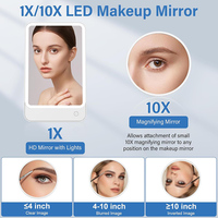 Miroir de maquillage moderne de voyage intelligent M19 à écran tactile portable autoportant
