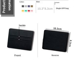 Cheap Price Custom Logo Pu Leather Name <b>Id</b> <b>Holder</b> Case Credit Bank Cardholder Slim Wallets With 3 Card Slots - Product Image 5