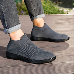 נעלי גברים עסקיות-קז'ואל, סליפ-און, רשת עליונה, קלות משקל, נושמות, נגד החלקה, עיצוב מינימליסטי נצחי, נוחות ללא הגבלה - Product Image 2