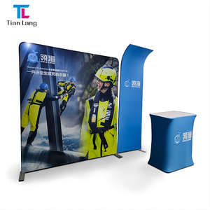 TianLang bas prix avec taille personnalisée 8x8 arche en métal support de toile de fond 3 pièces Photomaton fond Tension tissu fond support - Product Image 5