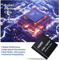 Convertidor de tarjeta de captura de vídeo, USB 2,0, HDMI, 1080P, HDMI, 4K, HDMI a USB 2,0, bucle de salida, Audio y vídeo para ordenador