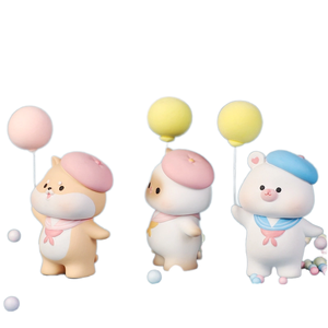 Figurines en résine personnalisées Dudu Paradise, écologiques, peintes à la main, sur le thème de l'amour, décorations de voiture modernes et créatives, décoration intérieure pour - Product Image 1