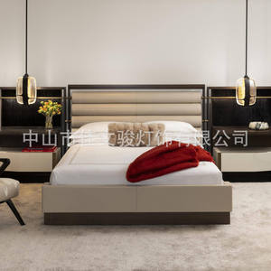 Modern Minimalist Oval Pendant <b>Light</b> Black Frame Water Ripple Glass Warm Led <b>Chandelier</b> For Bedroom Living Room Entryway - Product Image 2