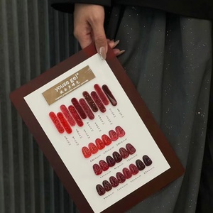 Hot-selling New Red Series of Broken Diamond 10-color <b>Set</b> UV <b>Nail</b> Polish <b>Gel</b> Color Palette Professional <b>Nail</b> <b>Gel</b> Supplier - Product Image 3
