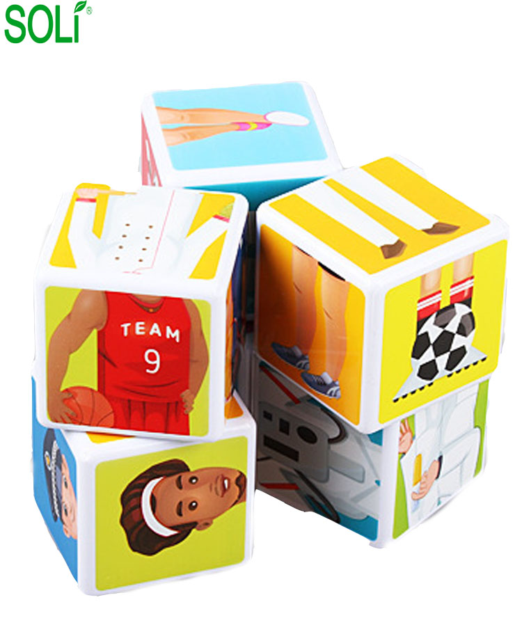 Строительные блоки квадратная трехмерная головоломка сборка кубики Головоломки Конструкторы Игрушки