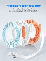 Câble de charge rapide coudé Type-C 100W en silicone souple avec blindage tressé pour iPhone 15/16/17 Pro Max