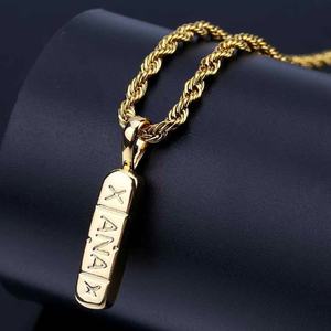 Hiphop or lated hommes punk <span class=keywords><strong>xman</strong></span> simple pendentif bijoux collier - Product Image 2