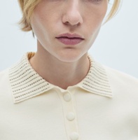 Pull-over polo décontracté à col tournant avec diamants pour femmes personnalisées 2025 Nouveau design de tricots à haut fin avec décoration à boutons