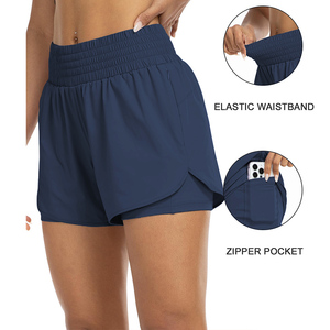 Shorts de yoga pour femmes, taille haute, ajustés, shorts de cyclisme avec ceinture élastique pour la remise en forme, la salle de sport, les entraînements, la course à pied et les sports - Product Image 5