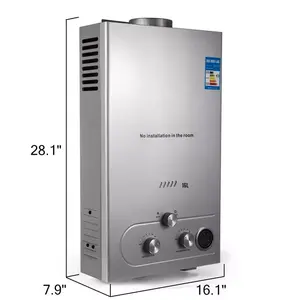 PEIXU-Calentador de agua de gas doméstico Calentador de mesa de gas instantáneo e inteligente montado en la pared