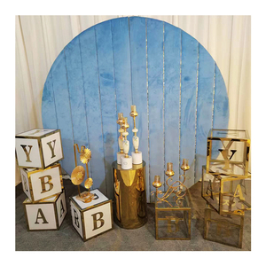 New Model Wedding Stage Decorations Block Acrylic BABY Letter Boxes 30CM White and Gold Writing for BABY Shower Party