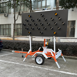<strong>Traffic</strong> <strong>Warning</strong> Light Yellow/Red Led Solar Powered Direction Flashing Arrow Board <strong>Sign</strong> with >1800m Visual Distance - Product Image 2