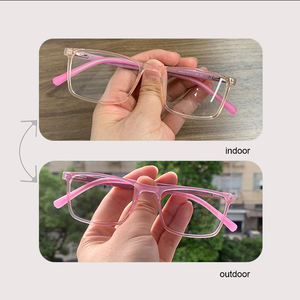 نظارات أطفال بإطار أسيتات مخزونة نظارات بصرية للأطفال نظارات بإطار مربع للجامعات للرجال نظارات فوتوكرومية - Product Image 2