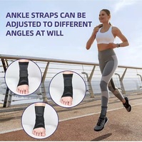 Attelle de cheville à compression avec sangle réglable, soutien de la voûte plantaire, enveloppement stabilisateur du pied pour fasciite plantaire et tendinite d'Achille