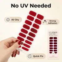 Huizi Factory Direct Nouveauté 2026 Autocollants pour ongles en gel sans UV et sans lampe UV