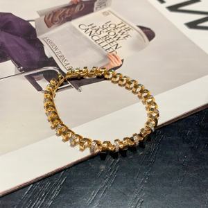 Pulsera de Diamantes Cultivados en Laboratorio con Certificación IGI de 0.682ct, Oro Amarillo de 18K, Regalo de Boda Vintage para Mujer, Joyería de Lujo GEMLOVE - Product Image 2