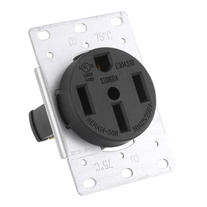 Mỹ 125V/250V 50A NEMA 14-50r Máy phát điện Ổ cắm ổ cắm chống-off ngành công nghiệp <span class=keywords><strong>USA</strong></span> điện NEMA receptacle điện cắm - Product Image 2