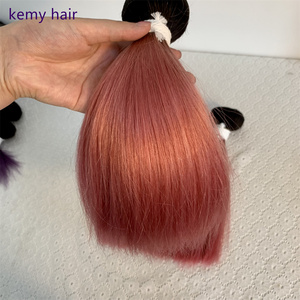 KEMY HAIR Vente en gros 12A Meilleure Qualité Cheveux Humains Bruts Vierge Remy Brésiliens 100% Naturels avec Cuticules Alignées, Lots de Cheveux à Double Trame Faite à la Machine - Product Image 3
