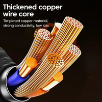 Câble de charge rapide USB C 240W Nylon tressé Transparent Type C fil de chargeur haute vitesse pour Samsung Mi Data Line