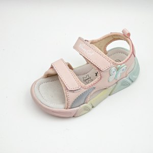 <span class=keywords><strong>Sandali</strong></span> Estivi per Bambine con Farfalla Rosa/Bianca - Suola Morbida Antiscivolo con Chiusura a Strappo, Tomaia in Rete, Scarpe da Spiaggia per Bambini - Product Image 3