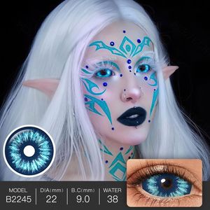 Livraison Gratuite Pseyeche Sclera <span class=keywords><strong>Lentilles</strong></span> Cosplay Sclera Lentille 22mm Sclera <span class=keywords><strong>Lentilles</strong></span> <span class=keywords><strong>De</strong></span> <span class=keywords><strong>Contact</strong></span> Snowy Night Full Eye Lentes <span class=keywords><strong>De</strong></span> Contacto - Product Image 5