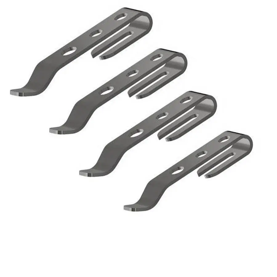 Manufacturer Custom Black Powder Coating Business Style Pen Holder Clip Stainless Steel Pen Clip