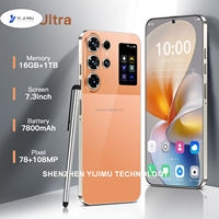 S26 Ultra 16G+1TB Android 15, Teléfono Celular Global 5G de 7.3 Pulgadas, Procesador Deca-Core, Wi-Fi, Reconocimiento de Escenas con IA, Resistente y Duradero