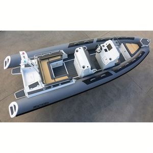 เรืออลูมิเนียม RHIB Achilles Hypalon ขนาด 22.3 ฟุต สำหรับ 12 คน พร้อมหลังคาแข็งและคอนโซลสุดหรู สำหรับ<span class=keywords><strong>ก</strong></span>ารลาดตระเวน จา<span class=keywords><strong>ก</strong></span>ซัพพลายเออร์จีน รับสั่งซื้อจำนวนมา<span class=keywords><strong>ก</strong></span> - Product Image 1