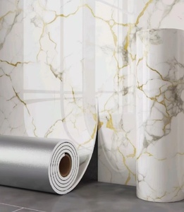 3D Home Decoration Wallpapers UV Marble Wall Panels Vinyl <strong>Wrap</strong> PVC Foil Film for <strong>Kitchen</strong> - Product Image 2
