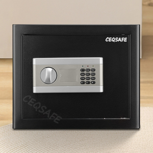 CEQSAFEセキュリティ電子ボックスオフィス使用セーフティデポジットサイズフルメタルスタッシュ缶スチールホテル耐火小型デジタル金庫 - Product Image 2