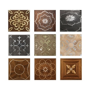 <span class=keywords><strong>Parquet</strong></span> composite en bois <span class=keywords><strong>massif</strong></span> de chêne de style français, mosaïque carrée incrustée de métal, installation par clic, écologique E0, personnalisé pour hôtel - Product Image 5