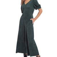 Robe de demoiselle d'honneur personnalisée Oem élégante et décontractée pour femmes Combinaison de saut en daim pour femmes