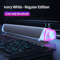 Haut-parleurs d'ordinateur bureau maison ordinateur portable jeu Blue-tooth Rgb effets d'éclairage Microphone intégré stéréo