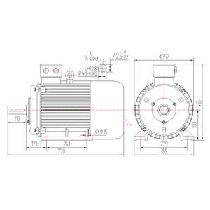 Generador Magnético de Baja Velocidad de 15kw, Precio Competitivo, Generación de Energía Eólica e Hidráulica, Generación de Energía de Ondas Oceánicas, YGDLF-15, Generador Magnético de 15kw - Product Image 1