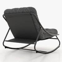 Fauteuil à bascule moderne et minimaliste pour l'extérieur, chaise longue de patio, canapé de détente pour salon, balcon, villa, jardin