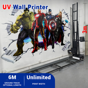 Máquina de impresión de inyección de tinta UV vertical 3D para negocios de impresión de grafiti de pared exterior - Product Image 3