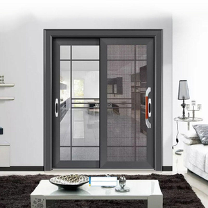 <span class=keywords><strong>Porte</strong></span> <span class=keywords><strong>coulissante</strong></span> en alliage d'aluminium durable avec double vitrage trempé offrant une réduction du <span class=keywords><strong>bruit</strong></span>, une sécurité et un design élégant pour la maison - Product Image 4