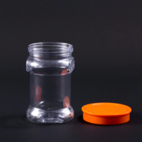Vente en gros 2025 de pots cylindriques en plastique PET transparent à large ouverture, vides, pour salades, légumes, aliments secs, avec logo imprimé à l'écran
