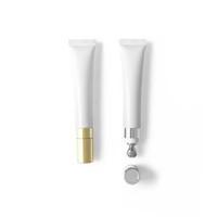 Tube souple cosmétique en gros pour brillant à lèvres 10g 20g, noir mat, rose, vert, violet, blanc, tube pour crème contour des yeux, emballage personnalisé OEM