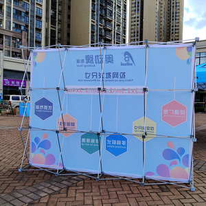 จอแสดงผลฉากหลังผ้างานแสดงสินค้าแสดงป๊อปอัพแบนเนอร์ผ้ายืนแบนเนอร์ฉากหลังแบบพกพา - Product Image 3