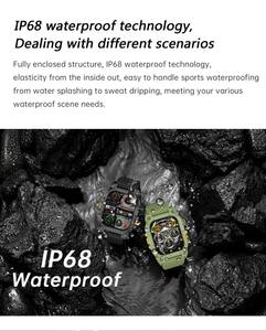 2025 S6 ультра умные квадратные часы для мужчин водонепроницаемый спортивный фитнес-трекер с пульсометражным монитором сна совместим с IOS Android - Product Image 3