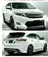 Kit de carrosserie pour pare-chocs avant et arrière, accessoires extérieurs pour Toyota Harrier 2014 2015 2016 2017, pièces de décoration et de style automobile
