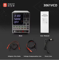 Alimentation CC réglable YCS 3061 VCO 30V 6A avec protection OCP pour réparation de téléphones et test numérique multifonctionnel de tension et de courant