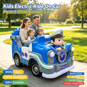 Coche Eléctrico de Choque para Niños, de Fibra de Vidrio, con Neumáticos Grandes, Música y Luces, para Parque de Atracciones Familiar, en Oferta - Product Image 1