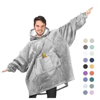 Large Pocket Pullover, Custom Design, Soft Sherpa Fleece