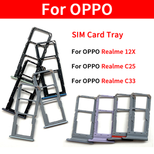 Pieza de teléfono móvil al por mayor para Oppo para Realme 12X C25 C33 C12 C17 C21Y <span class=keywords><strong>C11</strong></span> <span class=keywords><strong>2021</strong></span> piezas de reparación de adaptador de soporte de bandeja de tarjeta SIM dual - Product Image 3